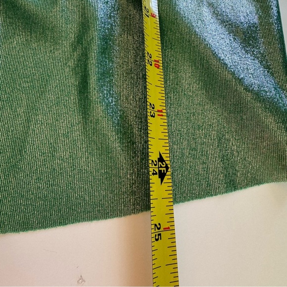 RN CONVERTIBLE Green Metallic Sleeveless Top Size S - Picture 9 of 9